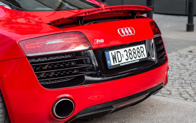 Audi R8 cena 409000 przebieg: 20880, rok produkcji 2014 z Warszawa małe 781